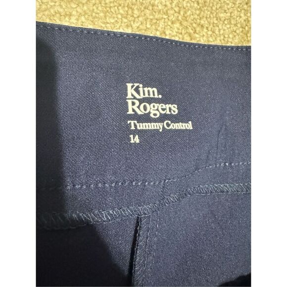 Kim Rogers Women's Skirt With Shorts Skort Size 14 With Tummy Control Navy Blue - Picture 7 of 9